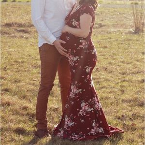 Pink Blush Maternity Floor-length Dress